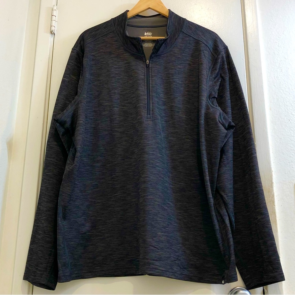REI CO•OP 1/3 Length Zippered With Cover Pull-Over Performance Base Layer XXL.